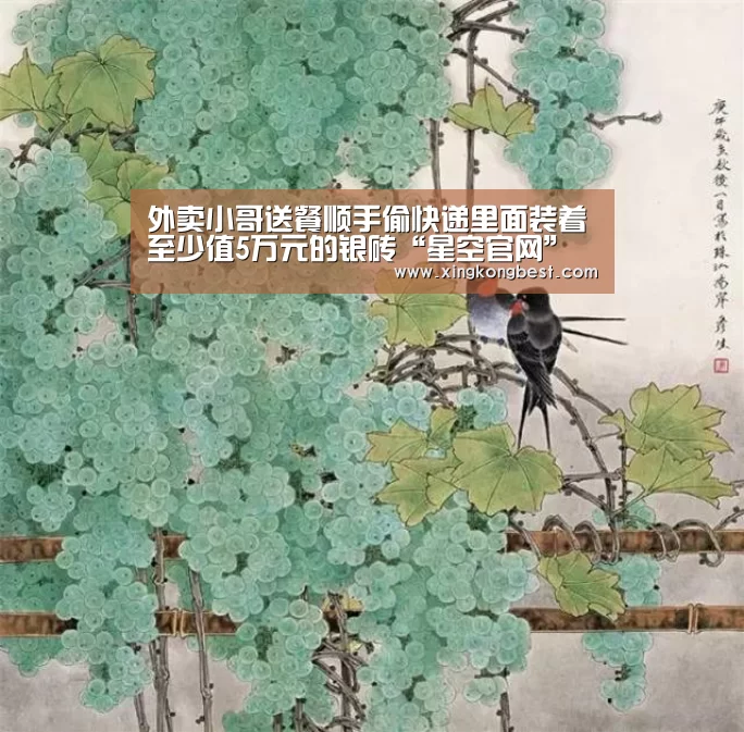 外卖小哥送餐顺手偷快递里面装着至少值5万元的银砖“星空官网”(图4) 星空平台